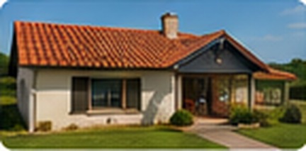 Maison avec toiture entretenue